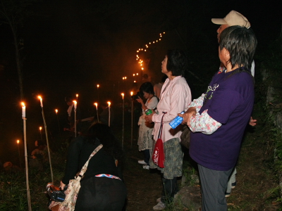 川原畑の百八灯の写真