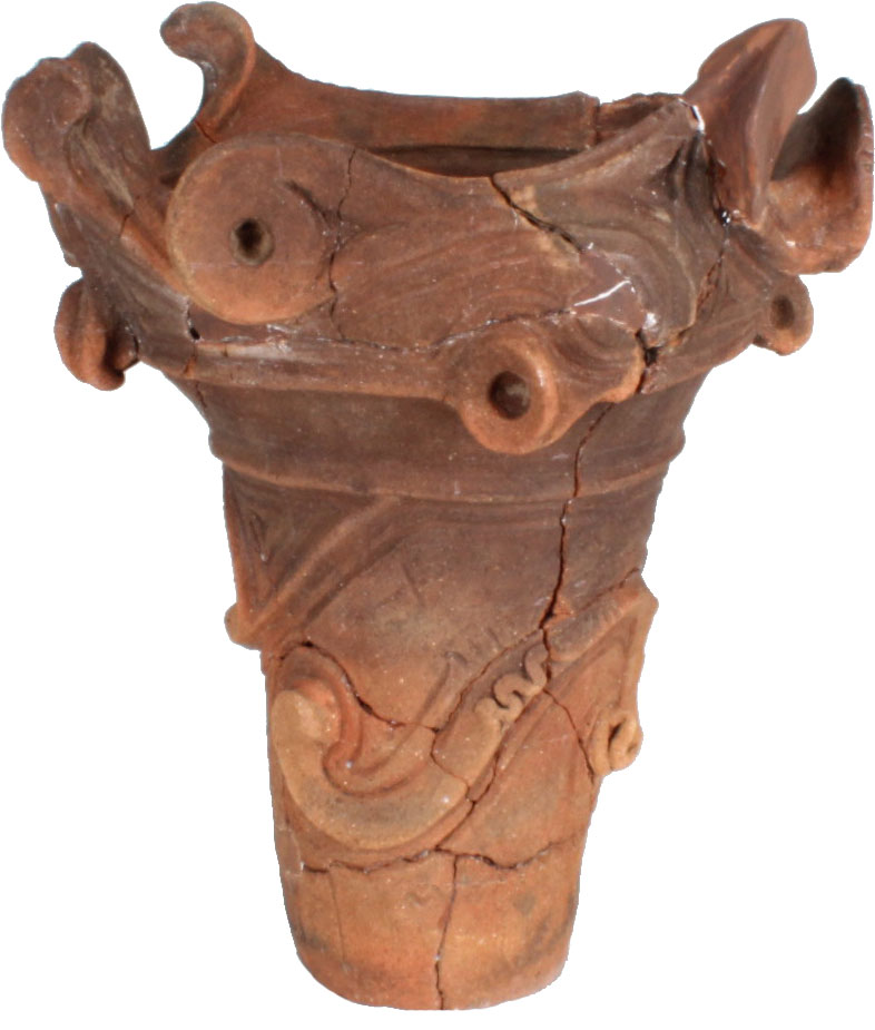 縄文土器　深鉢の写真